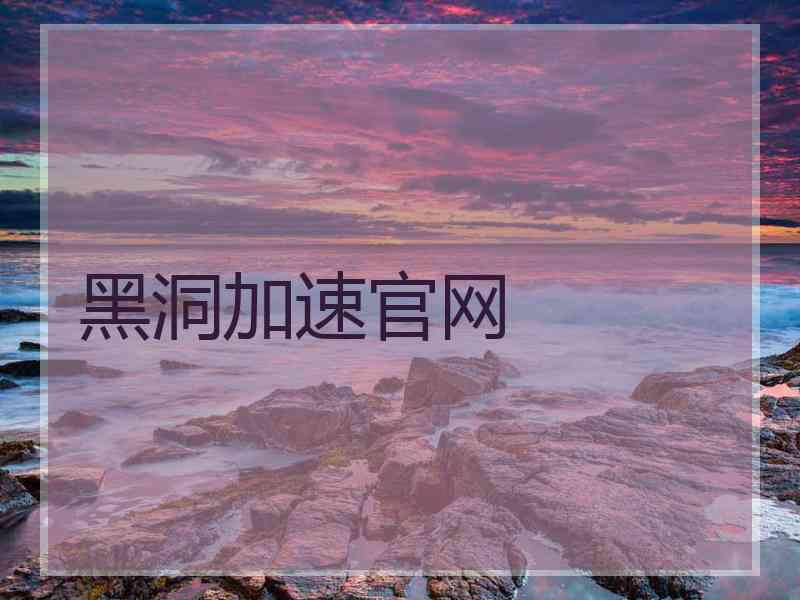 黑洞加速官网