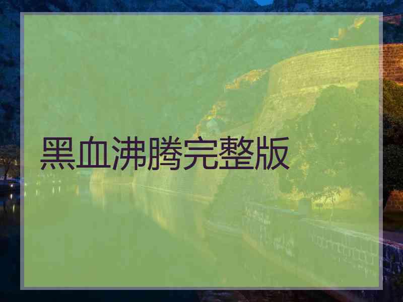 黑血沸腾完整版
