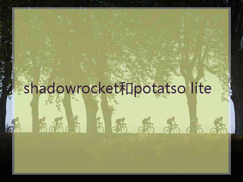 shadowrocket和potatso lite