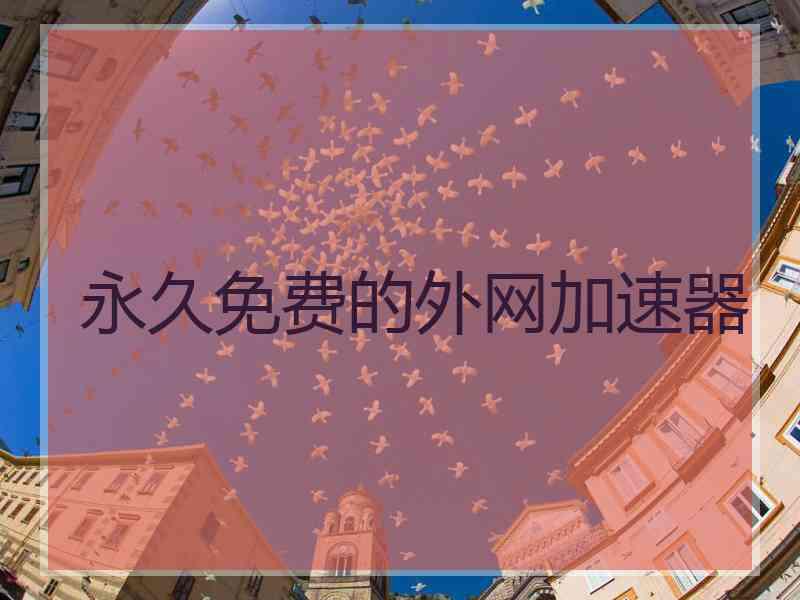 永久免费的外网加速器