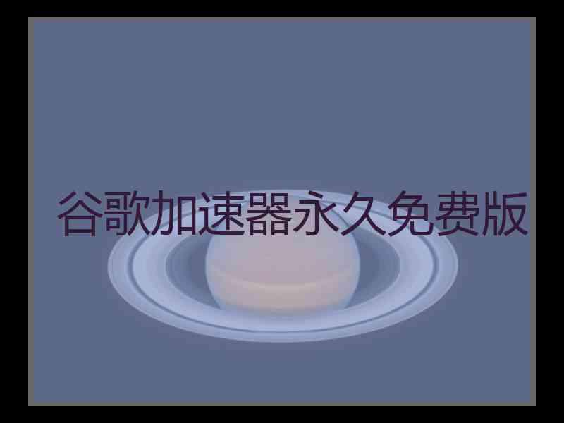 谷歌加速器永久免费版