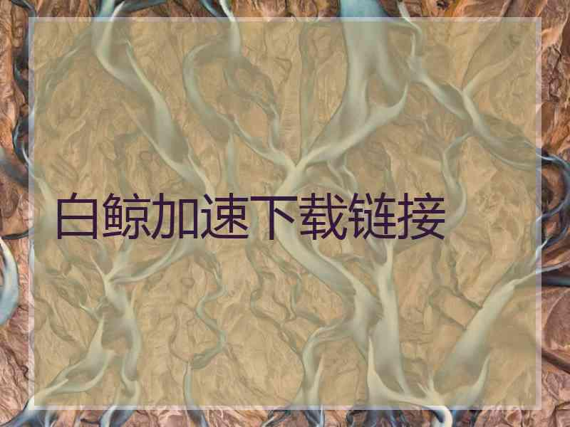 白鲸加速下载链接