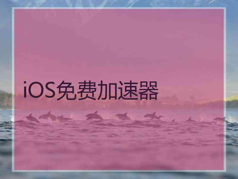 iOS免费加速器