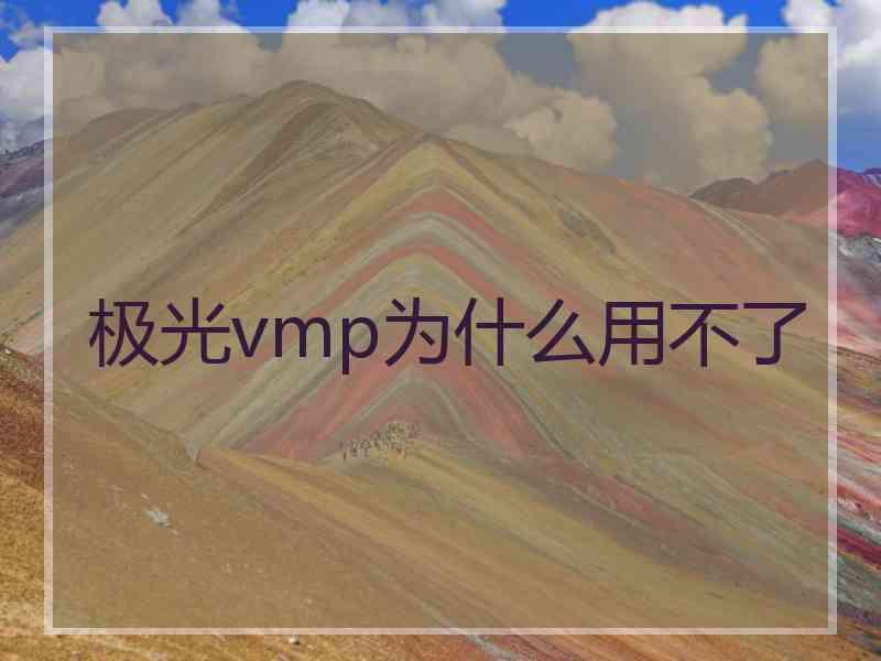 极光vmp为什么用不了
