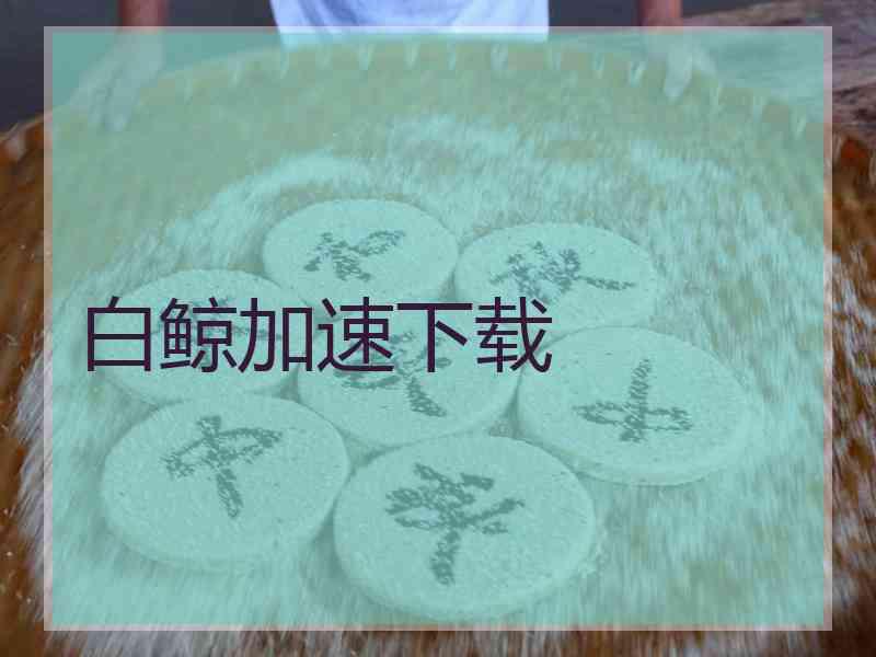 白鲸加速下载