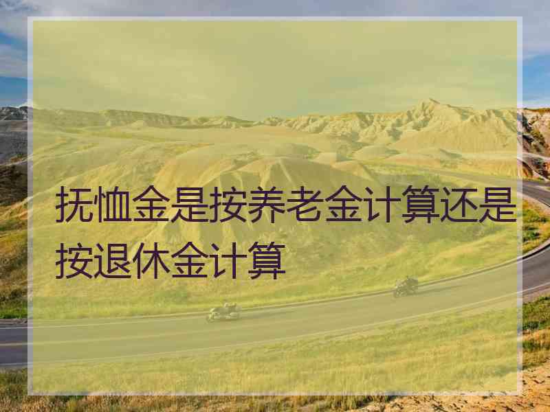 抚恤金是按养老金计算还是按退休金计算