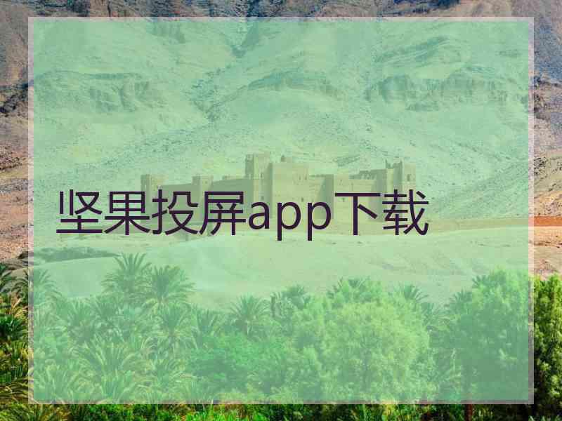 坚果投屏app下载