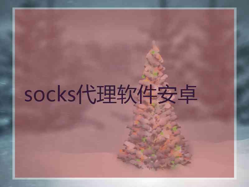 socks代理软件安卓