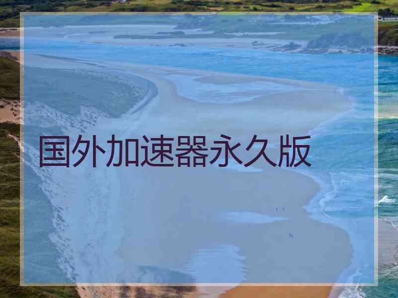 国外加速器永久版