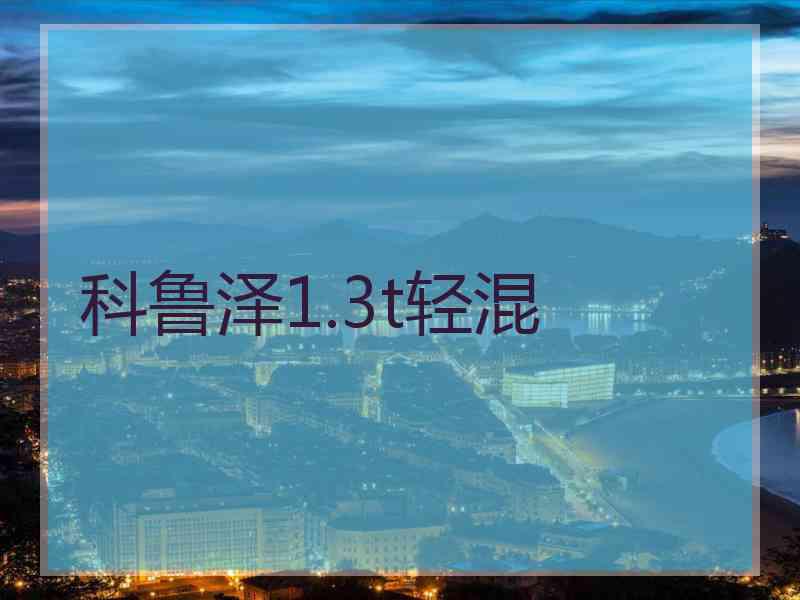 科鲁泽1.3t轻混