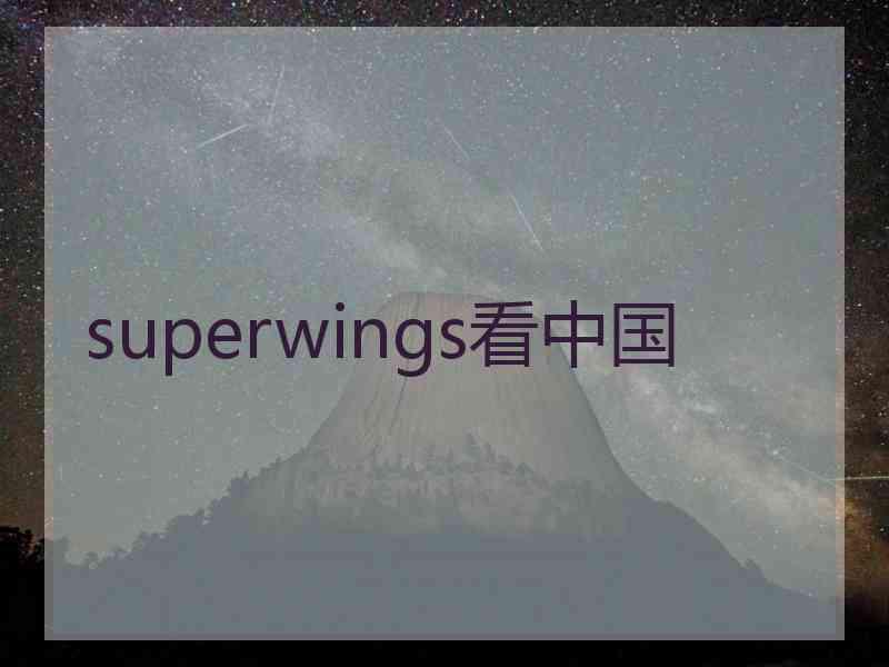 superwings看中国