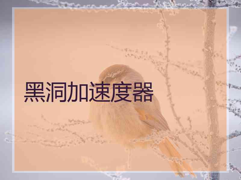 黑洞加速度器
