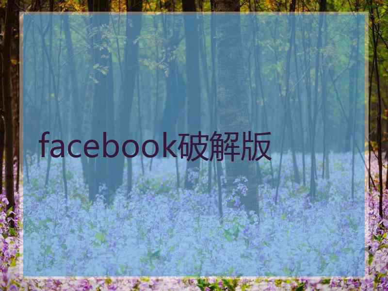 facebook破解版