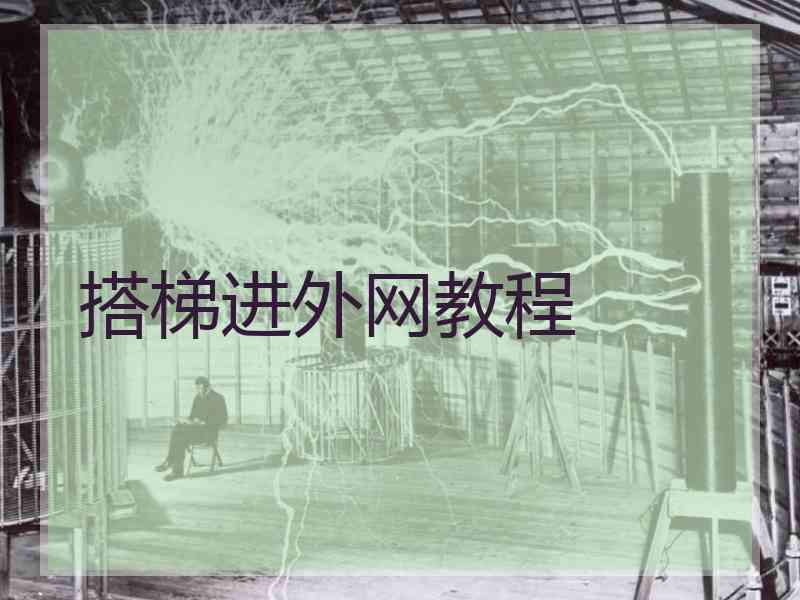 搭梯进外网教程