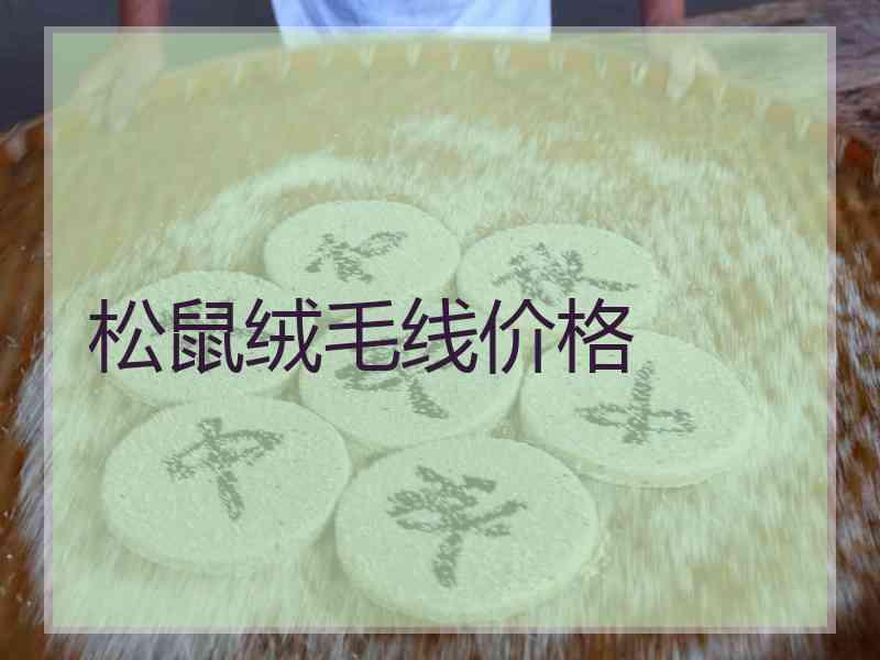 松鼠绒毛线价格