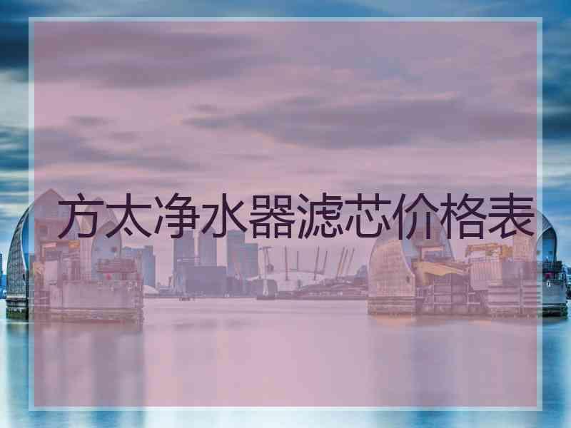 方太净水器滤芯价格表