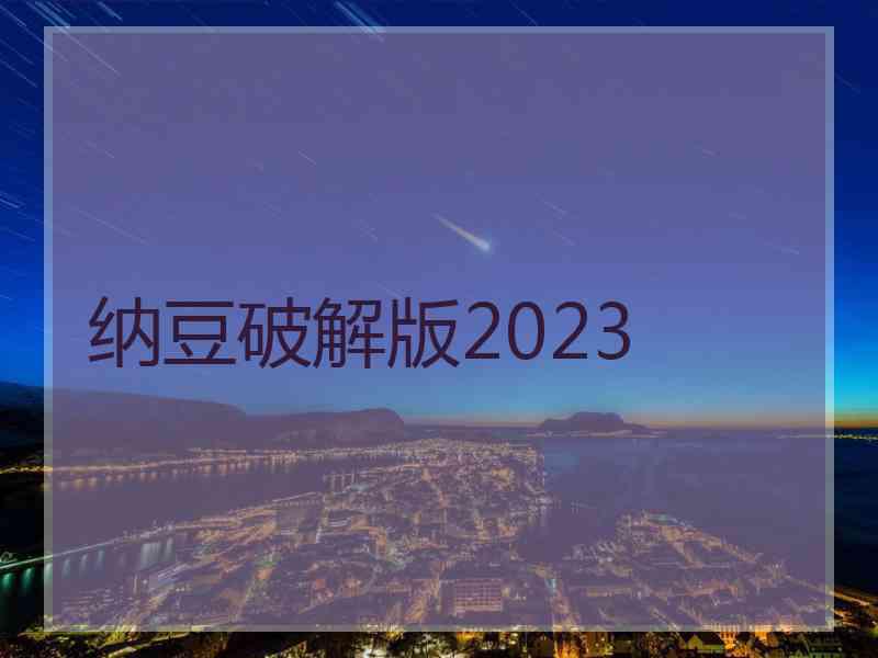 纳豆破解版2023