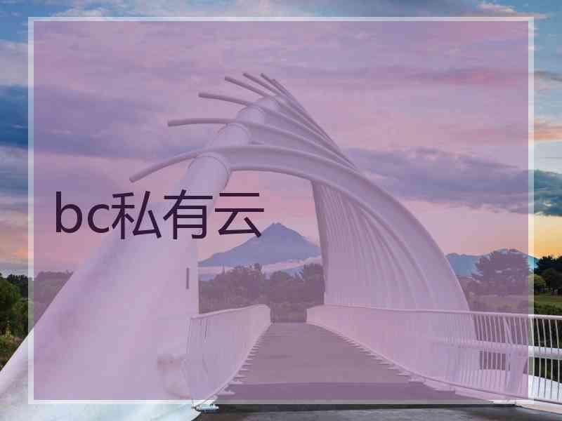 bc私有云