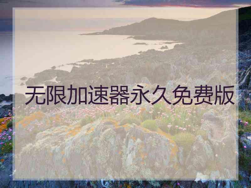 无限加速器永久免费版