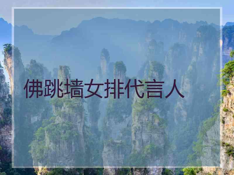佛跳墙女排代言人