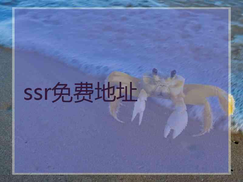 ssr免费地址