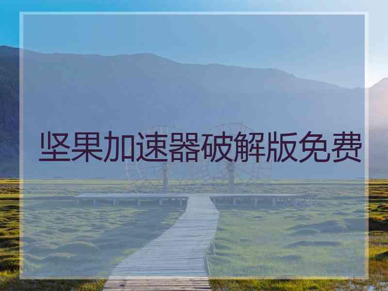 坚果加速器破解版免费