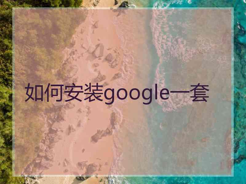 如何安装google一套