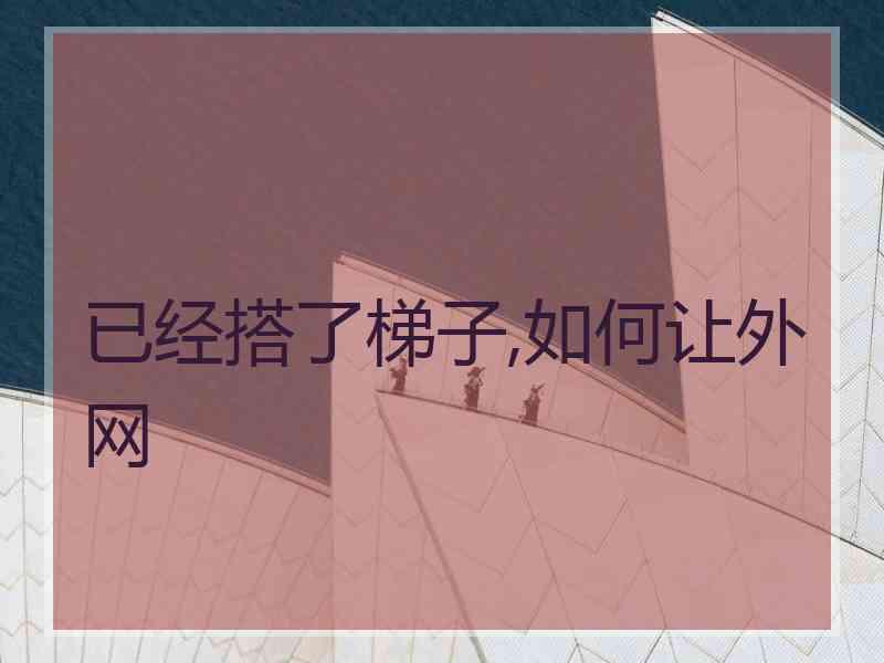 已经搭了梯子,如何让外网