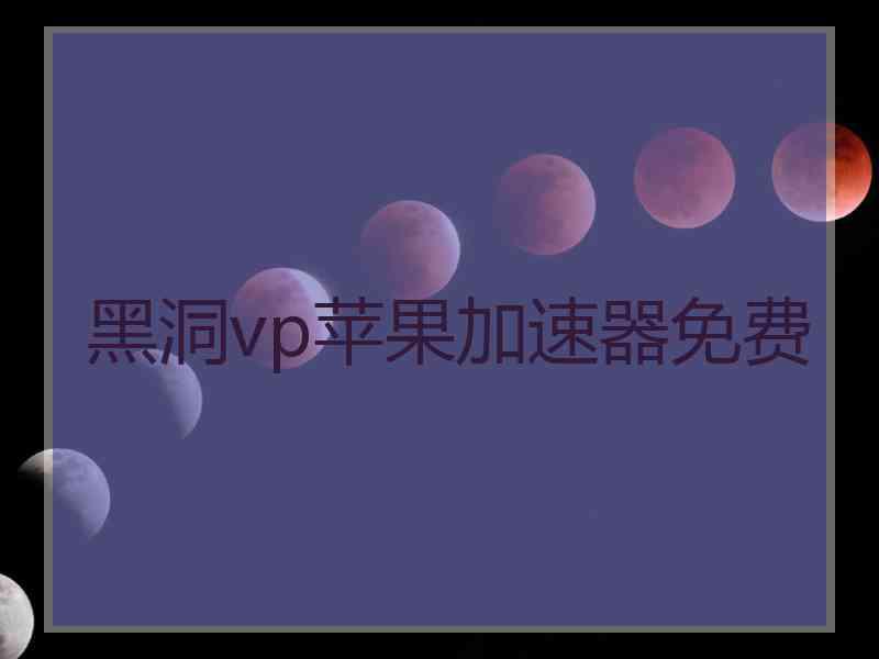 黑洞vp苹果加速器免费