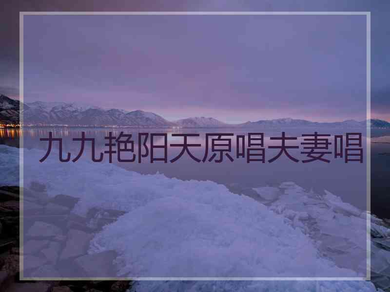 九九艳阳天原唱夫妻唱